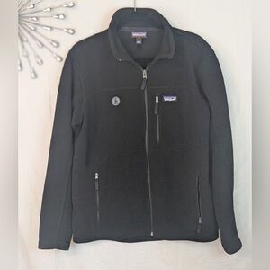 Men’s Patagonia Synchilla Black Full Zip Fleece Coat Size Medium